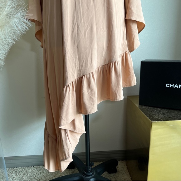 NWT Walter Baker Nude Asymmetrical Dress - Picture 6 of 12